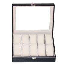 Load image into Gallery viewer, 12 Slots Watch Box Convenient Light Watch Winder Jewelry Wrist Watches Case Holder Jewelry Bracelet Storage Case Organizer