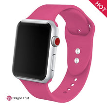 Load image into Gallery viewer, Soft Silicone Replacement Sport Band For 38mm Apple Watch Series1 2 3 4 5 42mm Wrist Bracelet Strap For iWatch Sports Edition