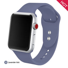 Load image into Gallery viewer, Soft Silicone Replacement Sport Band For 38mm Apple Watch Series1 2 3 4 5 42mm Wrist Bracelet Strap For iWatch Sports Edition