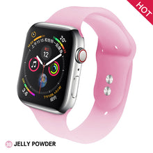 Load image into Gallery viewer, Soft Silicone Replacement Sport Band For 38mm Apple Watch Series1 2 3 4 5 42mm Wrist Bracelet Strap For iWatch Sports Edition