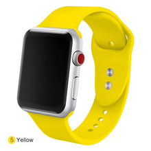 Load image into Gallery viewer, Soft Silicone Replacement Sport Band For 38mm Apple Watch Series1 2 3 4 5 42mm Wrist Bracelet Strap For iWatch Sports Edition