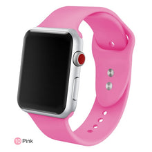 Load image into Gallery viewer, Soft Silicone Replacement Sport Band For 38mm Apple Watch Series1 2 3 4 5 42mm Wrist Bracelet Strap For iWatch Sports Edition