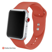 Load image into Gallery viewer, Soft Silicone Replacement Sport Band For 38mm Apple Watch Series1 2 3 4 5 42mm Wrist Bracelet Strap For iWatch Sports Edition