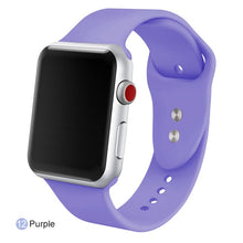 Load image into Gallery viewer, Soft Silicone Replacement Sport Band For 38mm Apple Watch Series1 2 3 4 5 42mm Wrist Bracelet Strap For iWatch Sports Edition