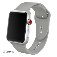 Load image into Gallery viewer, Soft Silicone Replacement Sport Band For 38mm Apple Watch Series1 2 3 4 5 42mm Wrist Bracelet Strap For iWatch Sports Edition
