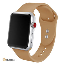 Load image into Gallery viewer, Soft Silicone Replacement Sport Band For 38mm Apple Watch Series1 2 3 4 5 42mm Wrist Bracelet Strap For iWatch Sports Edition