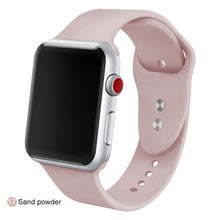 Load image into Gallery viewer, Soft Silicone Replacement Sport Band For 38mm Apple Watch Series1 2 3 4 5 42mm Wrist Bracelet Strap For iWatch Sports Edition