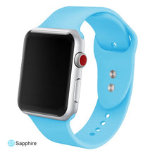 Load image into Gallery viewer, Soft Silicone Replacement Sport Band For 38mm Apple Watch Series1 2 3 4 5 42mm Wrist Bracelet Strap For iWatch Sports Edition