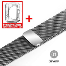 Load image into Gallery viewer, Milanese Loop For Apple Watch band strap 42mm/38mm iwatch 5/4/3/2/1Stainless Steel Link Bracelet wrist watchband magnetic buckle