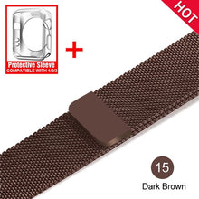 Load image into Gallery viewer, Milanese Loop For Apple Watch band strap 42mm/38mm iwatch 5/4/3/2/1Stainless Steel Link Bracelet wrist watchband magnetic buckle