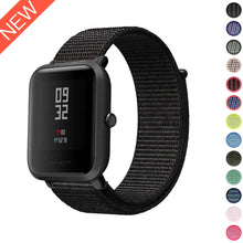 Load image into Gallery viewer, 20mm Nylon Loop Band For Amazfit Bip Strap band Replace for Xiaomi Huami Amazfit Band Bracelet Woven Nylon Amazifit Bip Strap